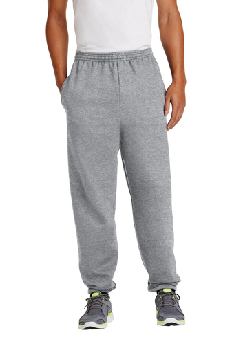 Port & Company® Adult Unisex 9-ounce, 50/50 Cotton Poly Essential Fleece Sweatpants with Pockets